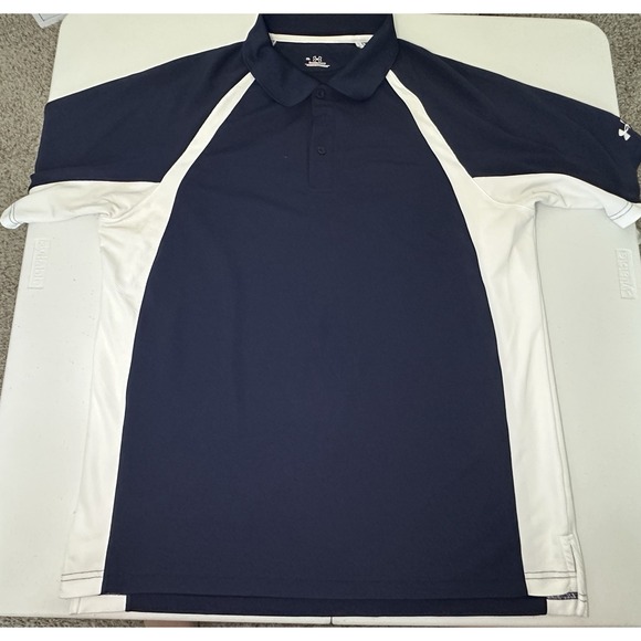 Under Armour Heat Gear Mens Polo Golf Shirt Loose Fit XL Short‎ Sleeve - Picture 1 of 5